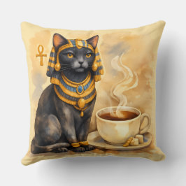 Oud-Egyptische Kat Bastet Geïnspireerde Decoratie Kussen