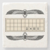 Oud-Egyptische Senetraad Stenen Onderzetter (Voorkant)