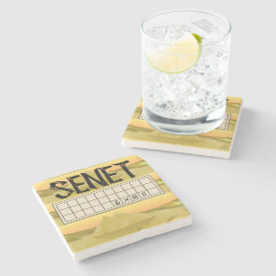 Oud-Egyptische Senetraad Stenen Onderzetter