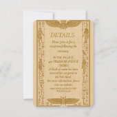 Oud-Egyptische Trouwdetails Kaart (Voorkant)