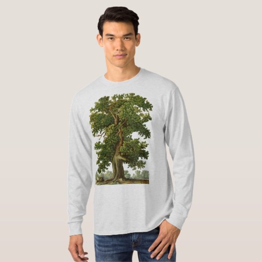  oud eiken boom tuinieren tshirt (Voorkant volledig)