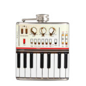 Oud elektrisch toetsenbord heupfles (Voorkant)