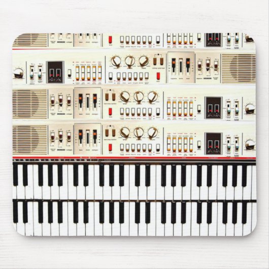 Oud elektrisch toetsenbord muismat (Voorkant)