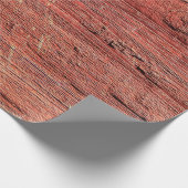 Oud en bijtend hardhoutkapoppervlak, achtergrond cadeaupapier (Hoek)