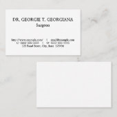 , oud en klassiek Visitekaartje (Voorkant / Achterkant)