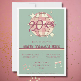 Oud en nieuw 2025 feestvieringspartij uitnodiging
