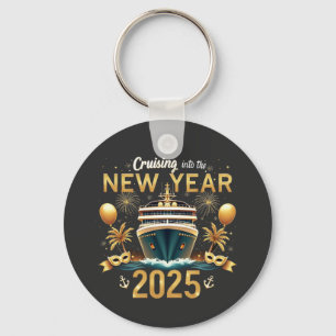 Oud en nieuw 2025 ingaan met de familiecrew sleutelhanger