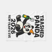 Oud en Nieuw 2026 Trashed Panda Premium Fleece Deken (Voorkant (Horizontaal))