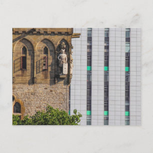 Oud en nieuw briefkaart