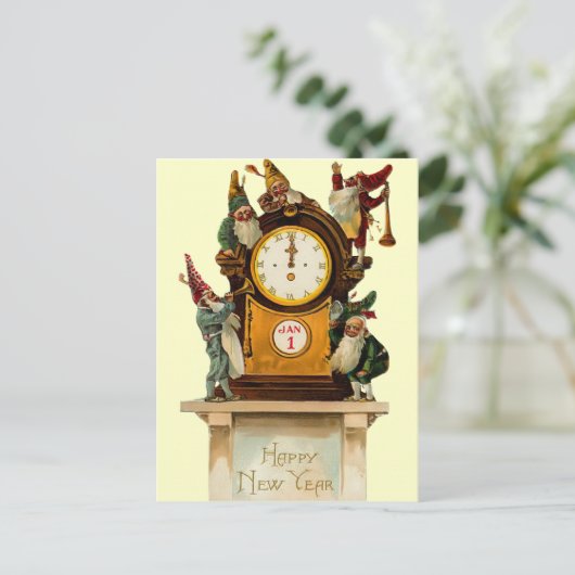  oud en nieuw Briefkaart (Staand voorkant)