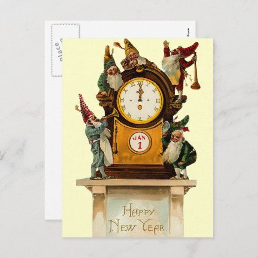  oud en nieuw Briefkaart (Voorkant / Achterkant)