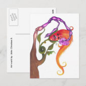 Oud en nieuw briefkaart (Voorkant / Achterkant)