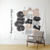 Oud en Nieuw Countdown Eerste Verjaardag Wandkleed (In Situ (horizontaal))