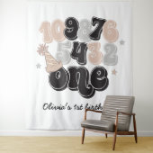 Oud en Nieuw Countdown Eerste Verjaardag Wandkleed (In situ)