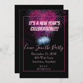 Oud en Nieuw-feest en festiviteiten Kaart (Voorkant / Achterkant)