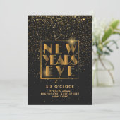 Oud en Nieuw Feest Evenement Details Aankondiging (Staand voorkant)