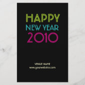 Oud en nieuw feest flyer (Achterkant)