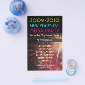 Oud en nieuw feest flyer (Enkel)