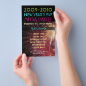 Oud en nieuw feest flyer (Hand)