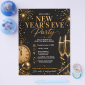 Oud en Nieuw-feest Flyer (Enkel)