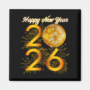 Oud en Nieuw Feest - Gelukkig Nieuwjaar 2026 Premi Magneet