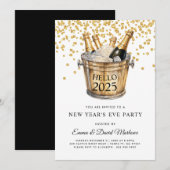 Oud en Nieuw Feest Hallo 2025 Kaart (Voorkant / Achterkant)