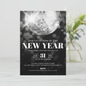 Oud en nieuw feest in het zwart-wit kaart (Staand voorkant)