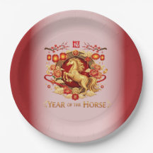 Oud en nieuw-feest jaar van het paard