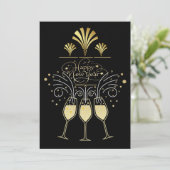 Oud en Nieuw Feest Kaart (Staand voorkant)