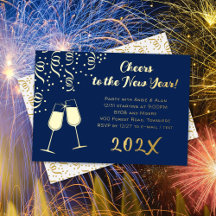 Oud en Nieuw Feest Klinken Confetti Goud