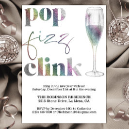 Oud en Nieuw Feest Regenboog Sparkle Cheers Kaart