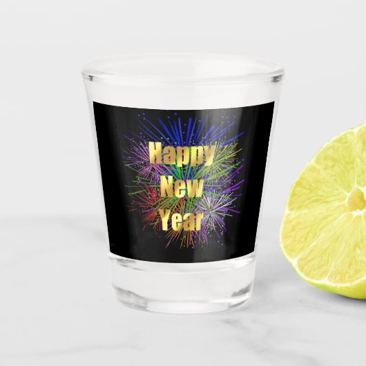 Oud en Nieuw feest Shot Glas (Voorkant)
