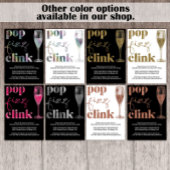 Oud en Nieuw Feest Sparkle Gold Cheers Kaart