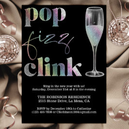 Oud en Nieuw Feest Sparkle Rainbow Cheers Kaart