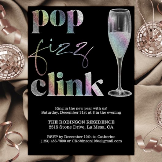 Oud en Nieuw Feest Sparkle Rainbow Cheers Kaart