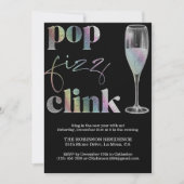 Oud en Nieuw Feest Sparkle Rainbow Cheers Kaart (Voorkant)