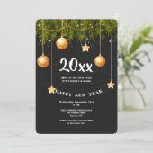 Oud en Nieuw Feest Uitnodiging (Staand voorkant)