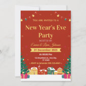 Oud en Nieuw-feest uitnodiging 2026 (Voorkant)