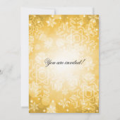 Oud en Nieuw Feestelijke Bokeh Goud Kaart (Achterkant)