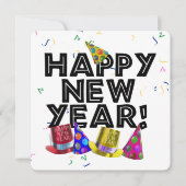 Oud en Nieuw-feestje Kaart (Voorkant)