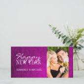 Oud-en-nieuw-foto's Feestdagenkaart (Staand voorkant)