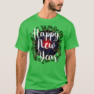 Oud en Nieuw Gelukkig Nieuwjaar 2023 Vuurwerk T-shirt
