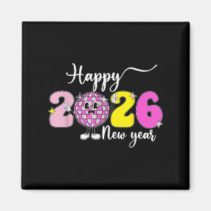 Oud en Nieuw Hallo 2026 Gelukkig Nieuwjaar 2026 Di Magneet