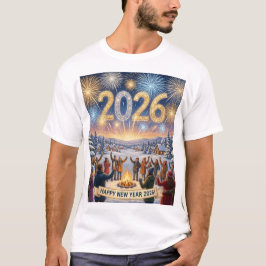 Oud en Nieuw in het Dorp – 2026 Viering T-shirt
