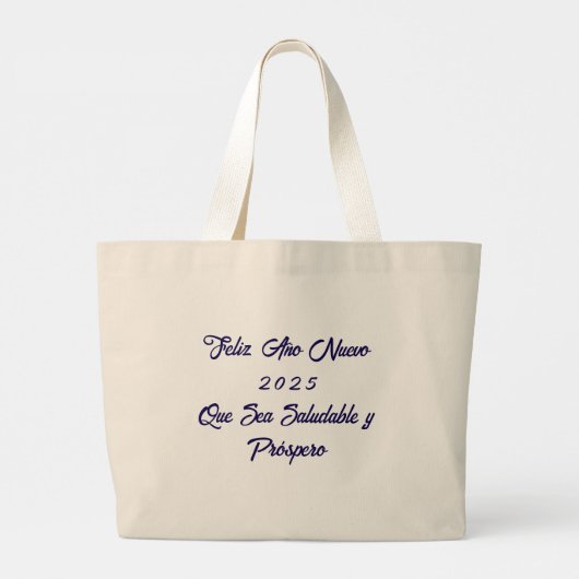 Oud en Nieuw in New York City Grote Tote Bag (Achterkant)