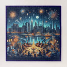 Oud en Nieuw in New York City Legpuzzel