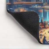 Oud en Nieuw in New York City Muismat (Hoek)