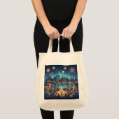 Oud en Nieuw in New York City Tote Bag (Voorkant (product))