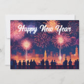 Oud en nieuw in volle bloei feestdagenkaart (Voorkant)