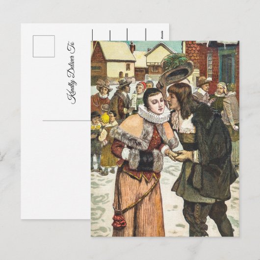 Oud en Nieuw Jaar Feest Feestdagenkaart (Voorkant / Achterkant)